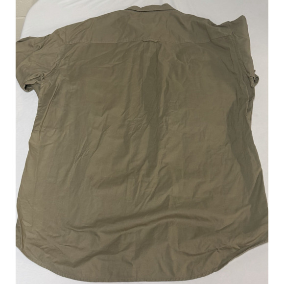 Cabela's Outdoor Gear Button Up Shirt Men's LT Long Sleeve Tan Pheasant Outdoor - Picture 2 of 10